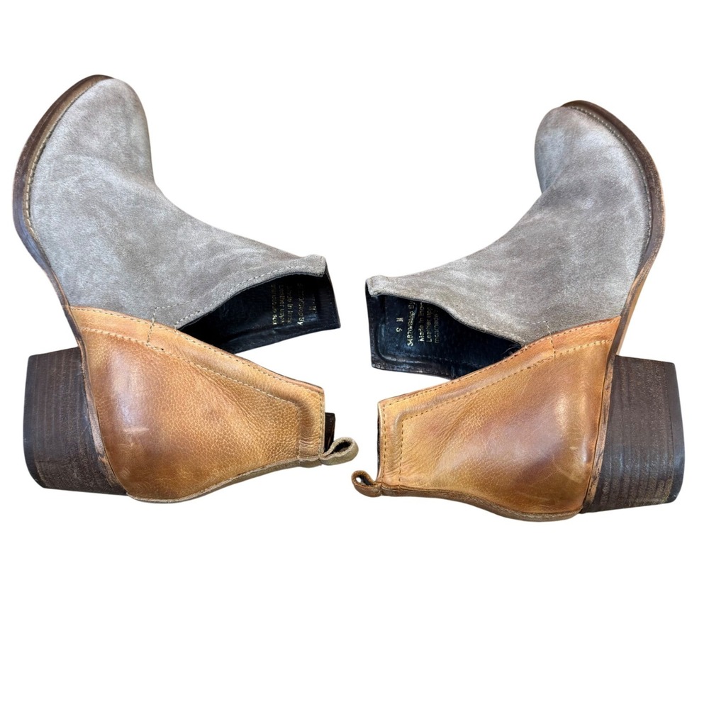 Diba True Stop By Ankle Boots Dust‎ Cognac Suede Leather Block Heel Size 9 - Picture 8 of 8